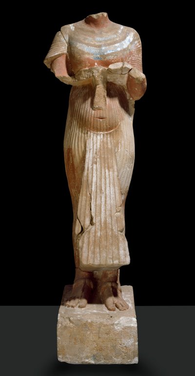 Statue von Echnaton, Ansicht von vorne von Egyptian 18th Dynasty